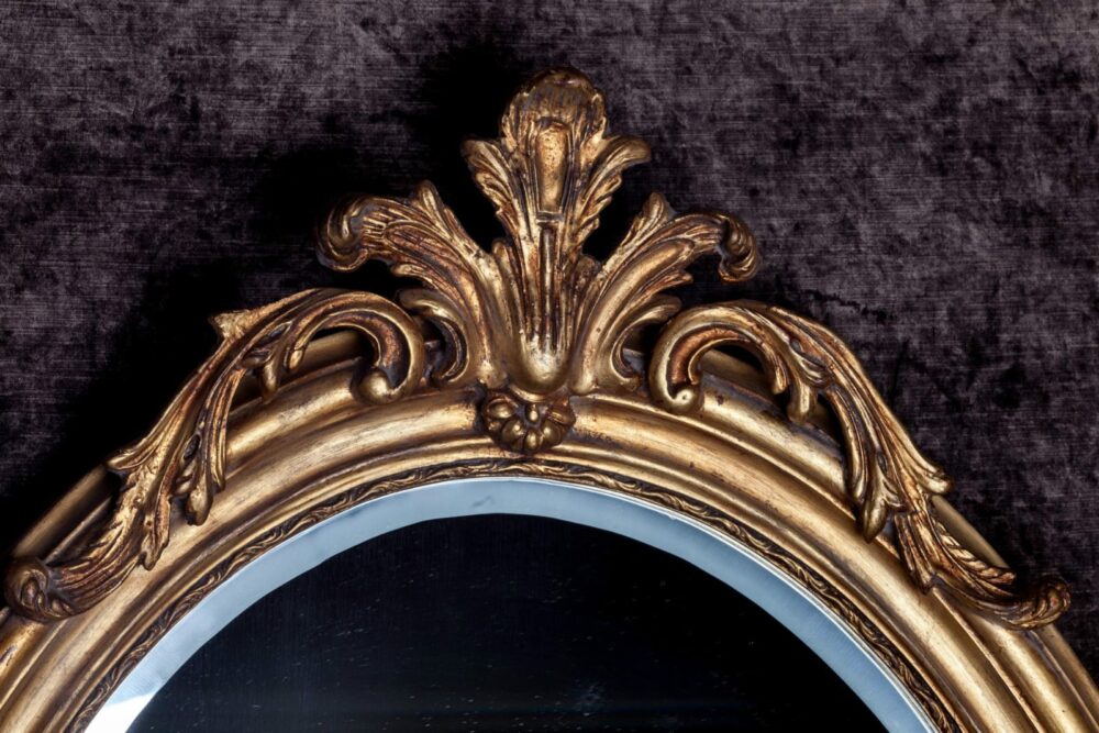 Ref. 1302 - Miroir ovale en bois August (91x128) – Image 3