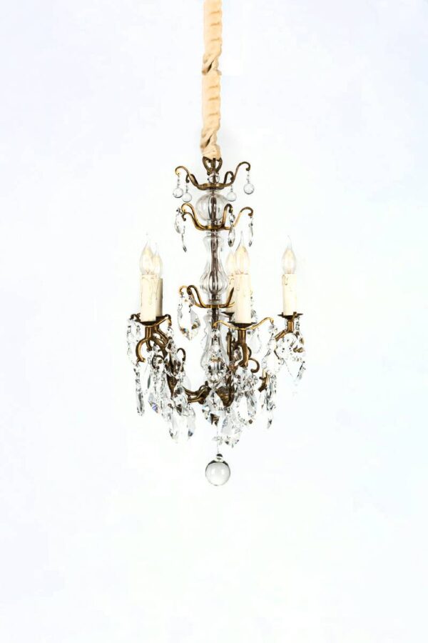 Ref. 1453 - Lustre à pampilles 5 Branches "Florence" (40x67)