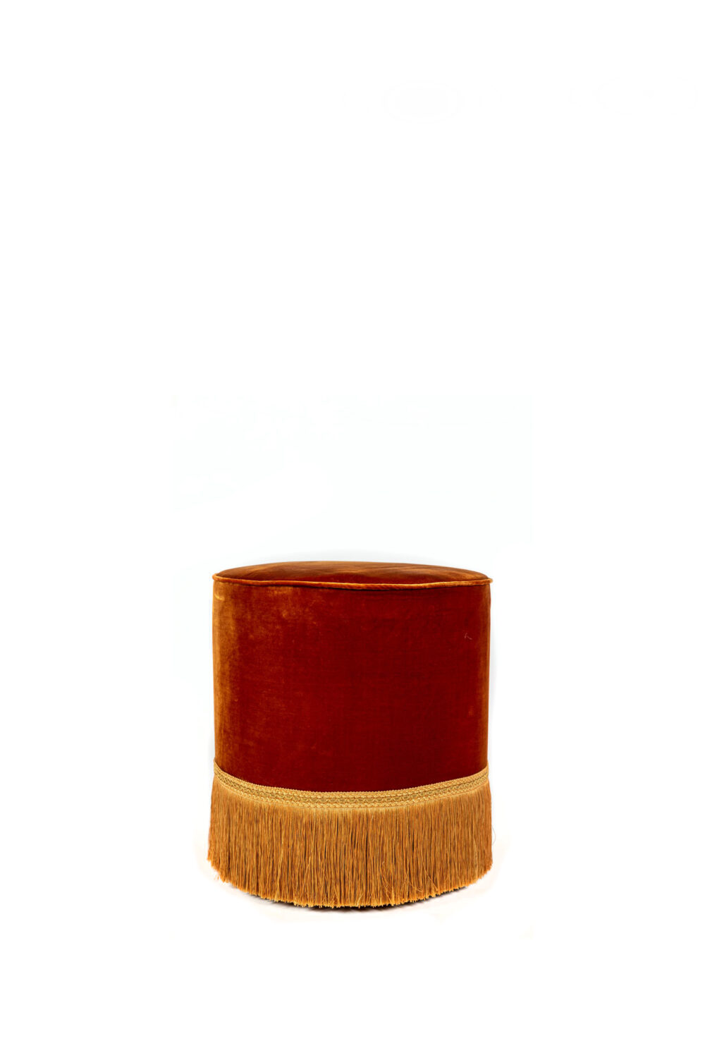 Ref. 2233 - Tabouret Fringe Orange
