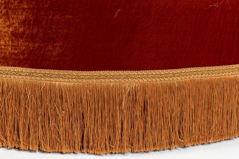 Ref. 2258- Pouf Micah demi-rond - Orange – Image 6