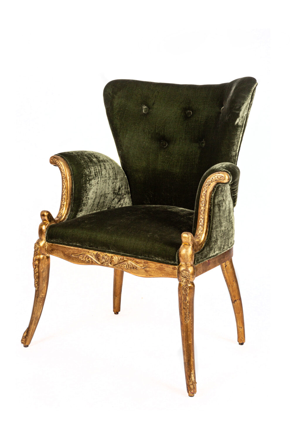Ref. 2300 - Wing chair Alix - Silk velvet