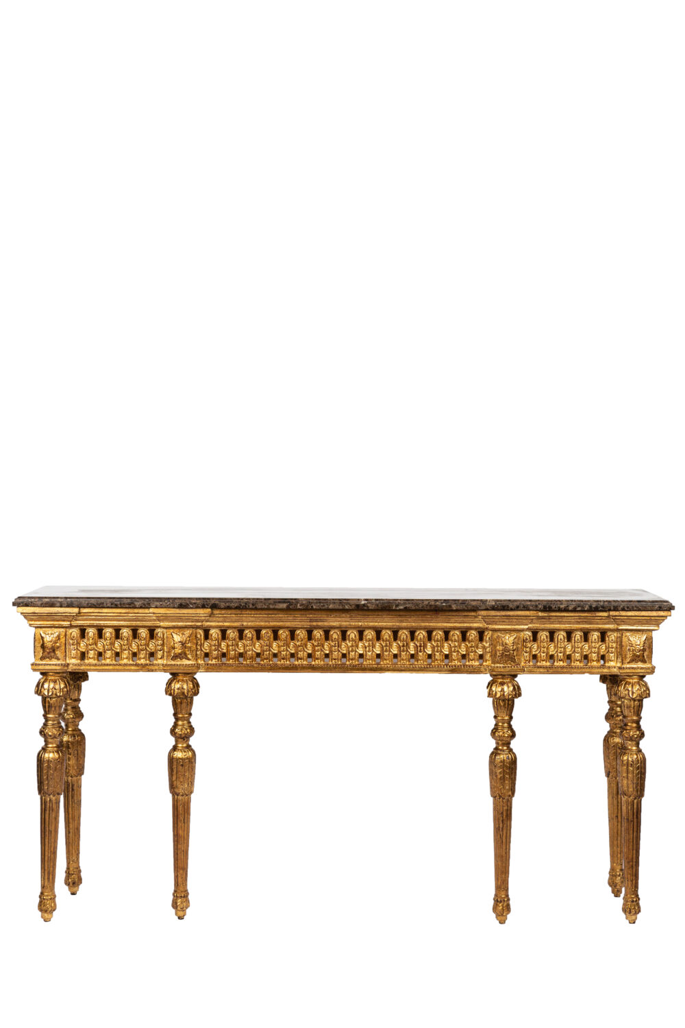 Ref. 2310BR- Console Aiden - Marble Emperador 182 x 41 x 93