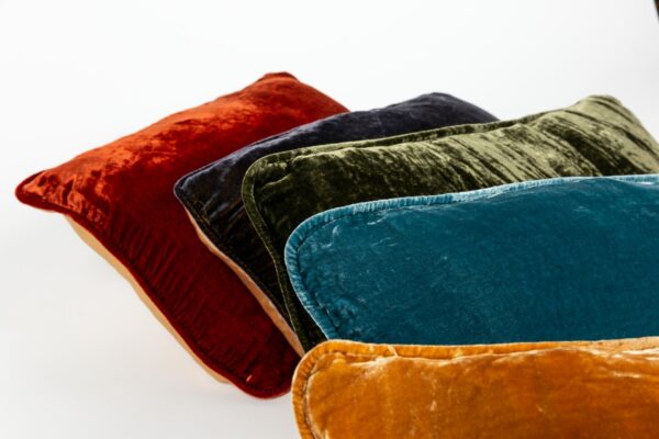 Ref. X - Coussin S (Vendu par unité) 30x50 - Velours de soie – Image 3