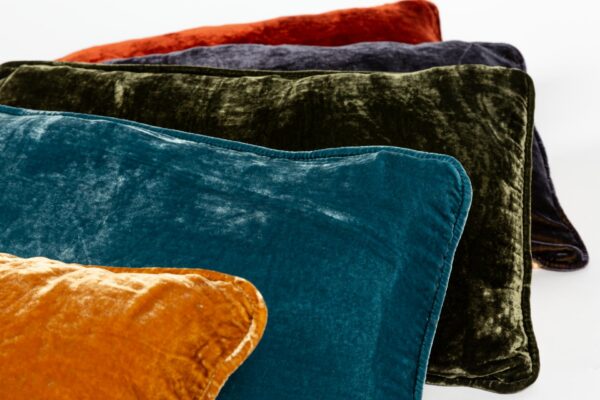 Ref. X - Coussin S (Vendu par unité) 30x50 - Velours de soie – Image 4