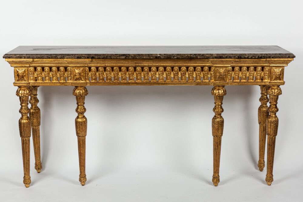 Ref. 2310BR- Console Aiden - Marble Emperador 182 x 41 x 93 - Image 2