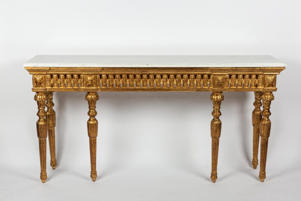 Ref. 2310WH- Console Aiden - Marbre Carrara 182 x 41 x 93 – Image 2