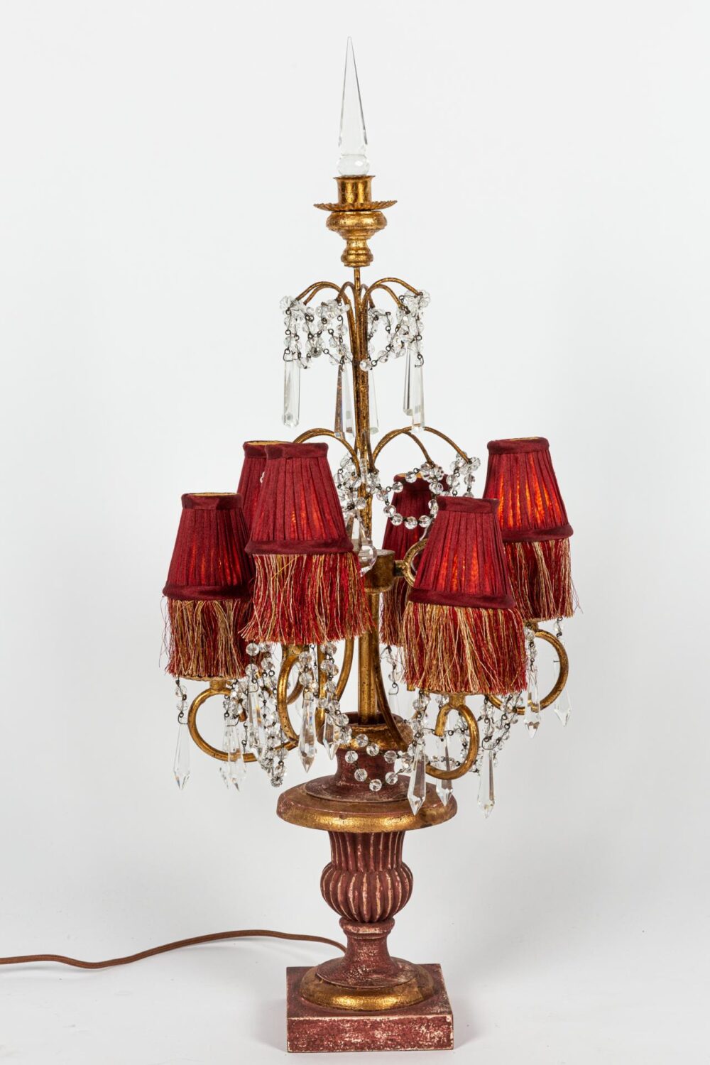 Ref 2322 - Chandelier électrifié Linda (32x32x83) – Image 7