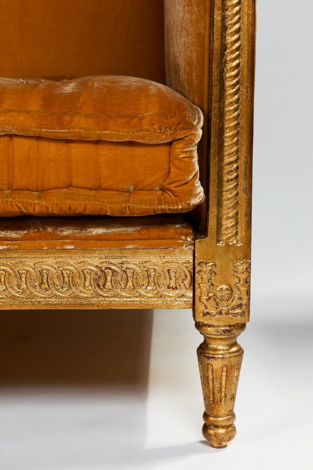 Ref. 2354 - Daybed Adrienne - Velours de soie - Doré – Image 7