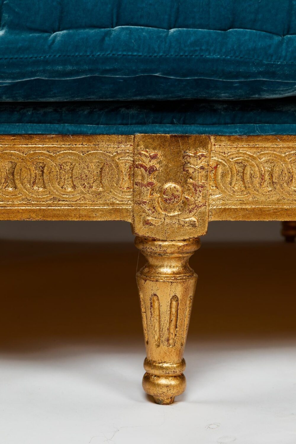 Ref. 2355- Daybed Adrienne - Velours en soie - Bleu – Image 3