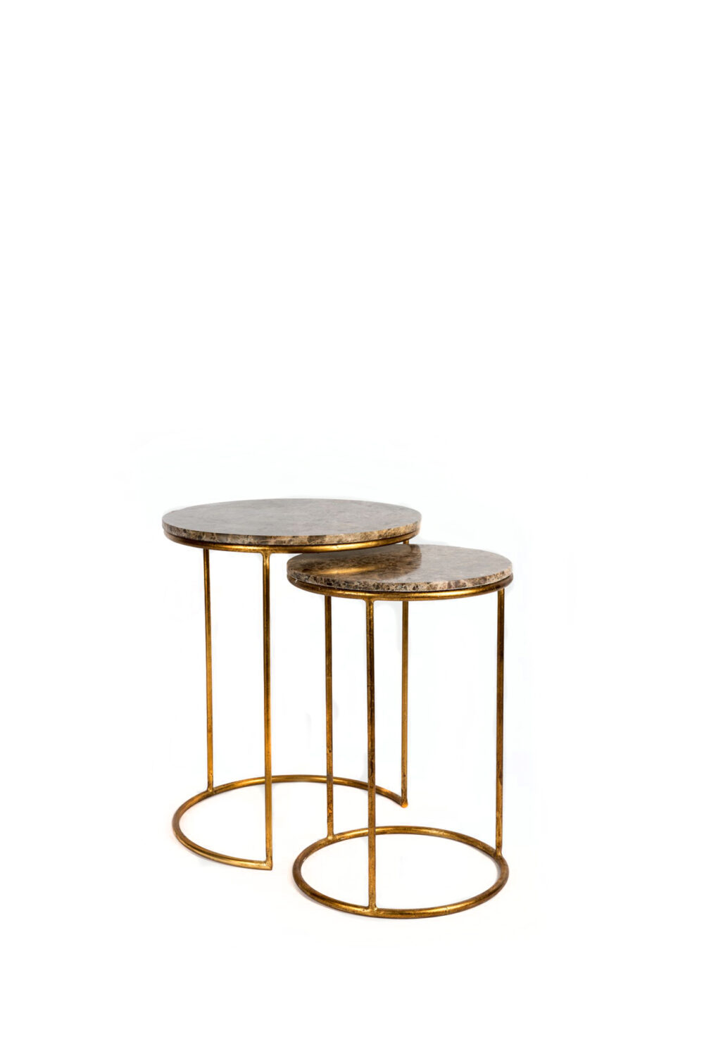 Ref. 1455 - Tables d'appoint Esta - top en marbre