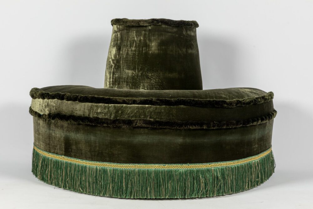 Ref. 2229 - Ottoman Micah halfround Green - Image 2
