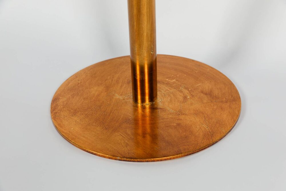 Ref. 2371 - Tabouret de bar -  Luna - Velours de soie vert- ajustable en hauteur – Image 4