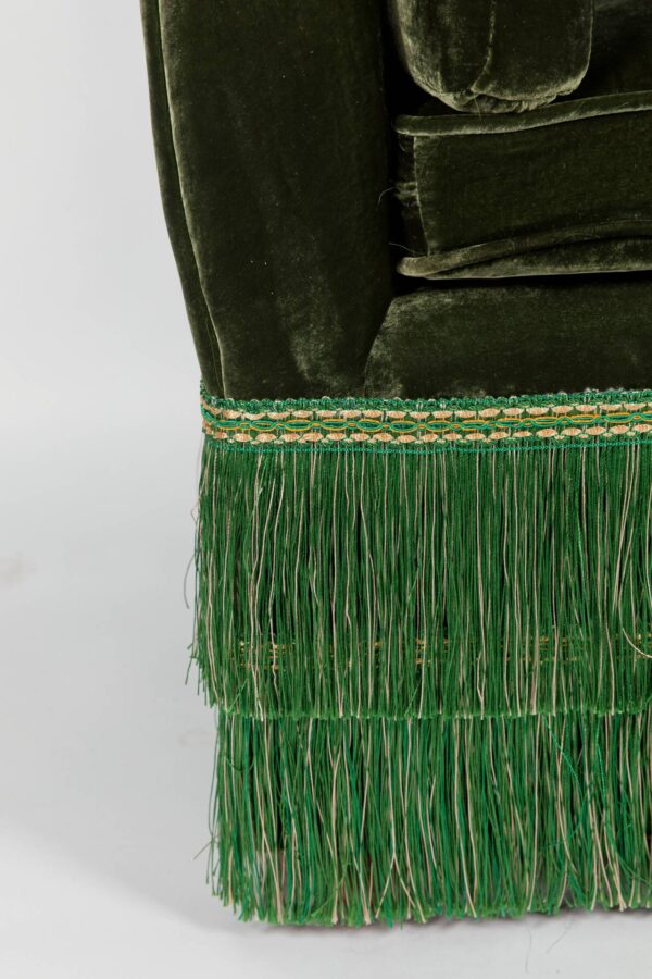 Ref. 2369 - Canapé modulable Ruby  - pièce angulaire -  Velours de soie vert - Image 3