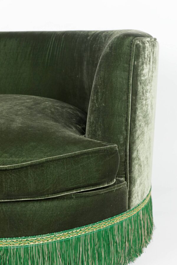 Ref. 2425 – Round Sofa – Green - Image 3