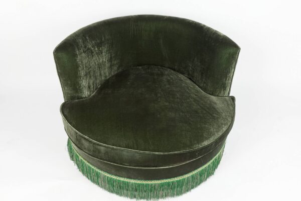 Ref. 2425 – Round Sofa – Green - Image 6
