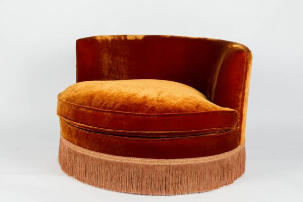 Ref. 2200 - Round Sofa - Orange - Image 2