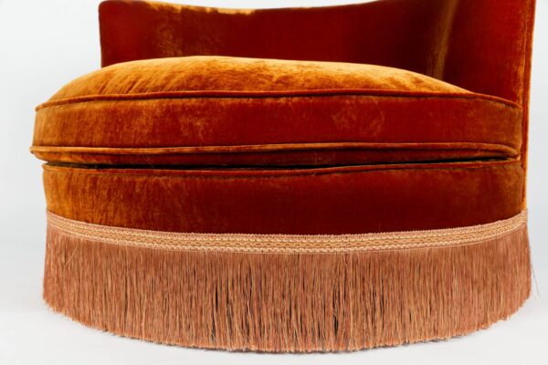 Ref. 2200 - Round Sofa - Orange - Image 3