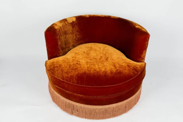 Ref. 2200 - Round Sofa - Orange - Image 4