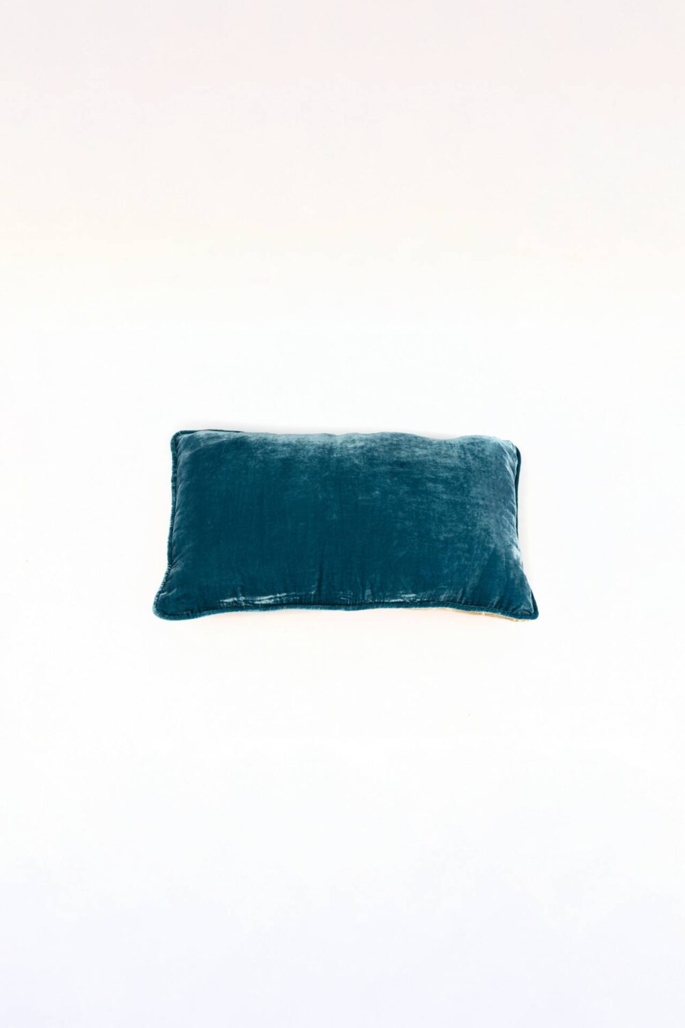 Ref. 2287 - Cushion Silk Velvet Blue 30 x 50 cm