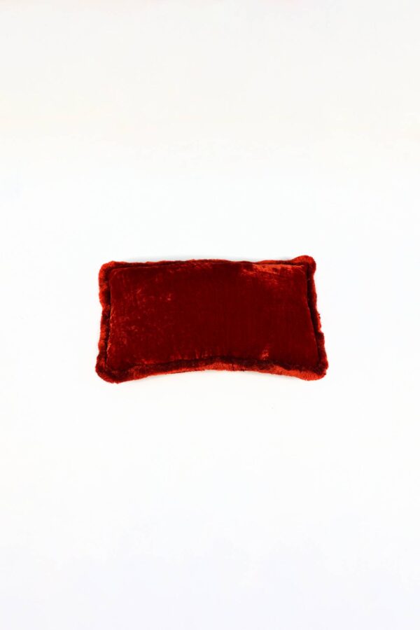 Ref. 2402 - Cushion Silk Velvet Red Mao Mao 30 x 50 cm