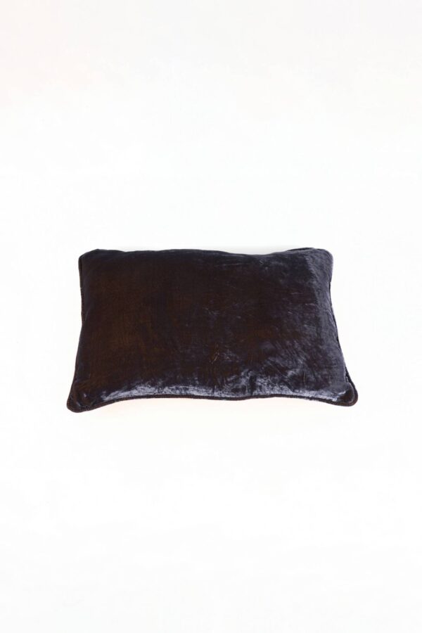 Ref. 2292 - Coussin Velours de Soie Sombre 40 x 60 cm
