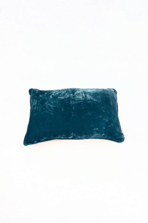 Ref. 2288 - Cushion Silk Velvet Blue 40 x 60 cm