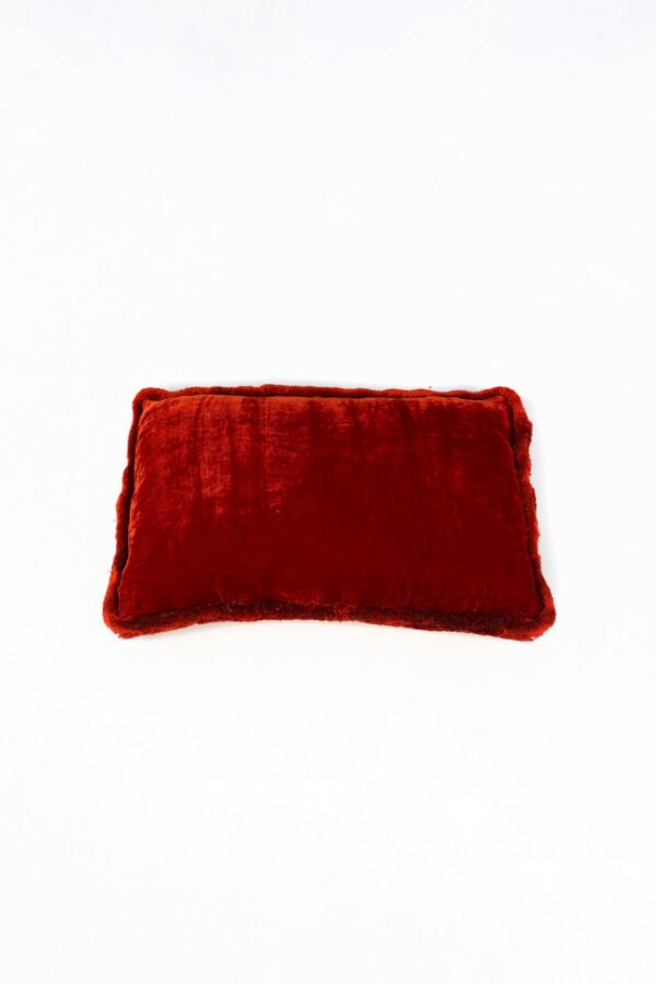 Ref. 2403 - Cushion Silk Velvet Red Mao Mao  40 x 60 cm