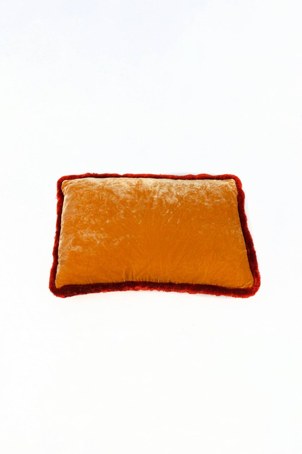 Ref. 2401 - Coussin Velours de Soie Doré Mao Mao 40 x 60 cm