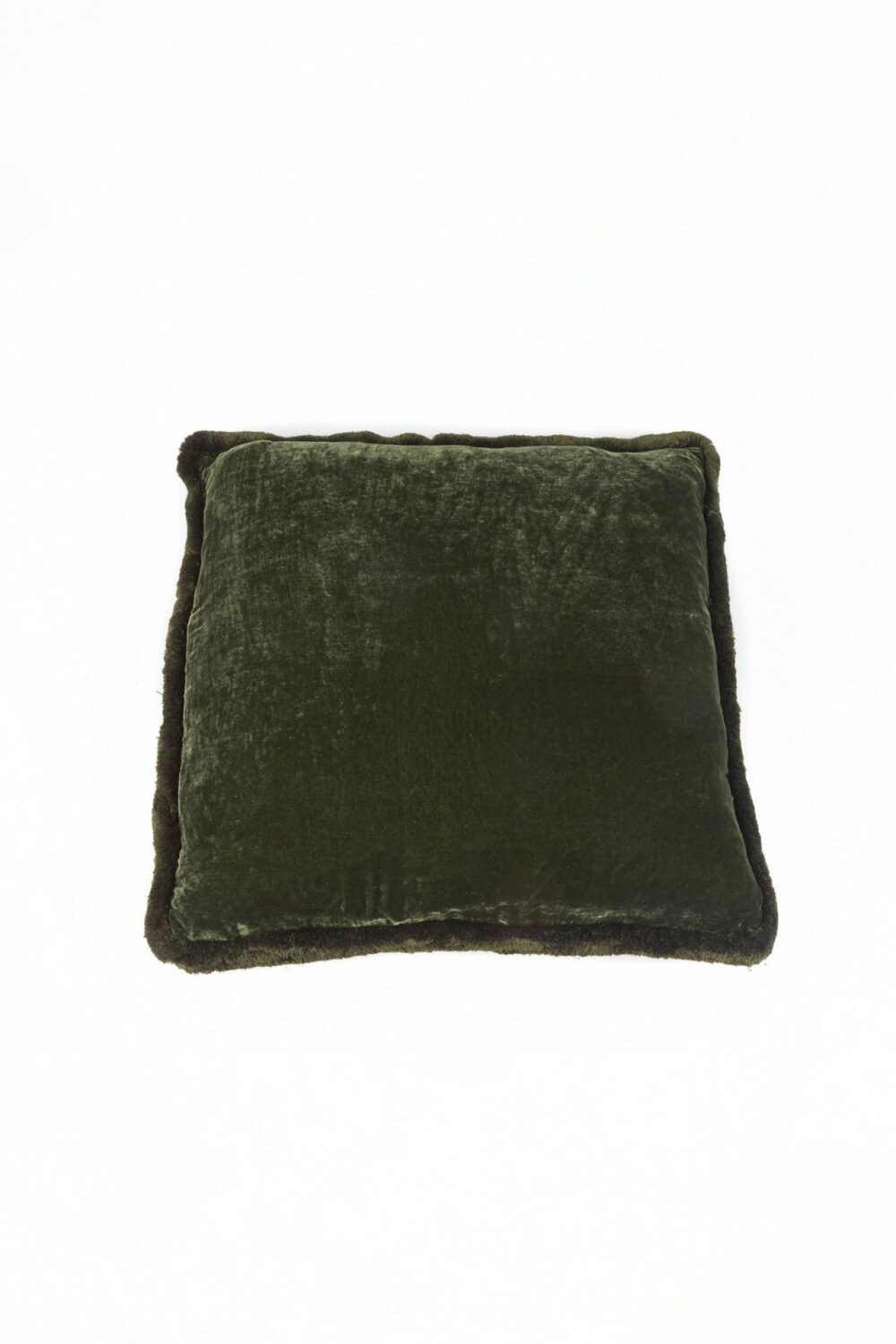 Ref. 2391 - Cushion Silk Velvet Green Mao Mao 60 x 60 cm