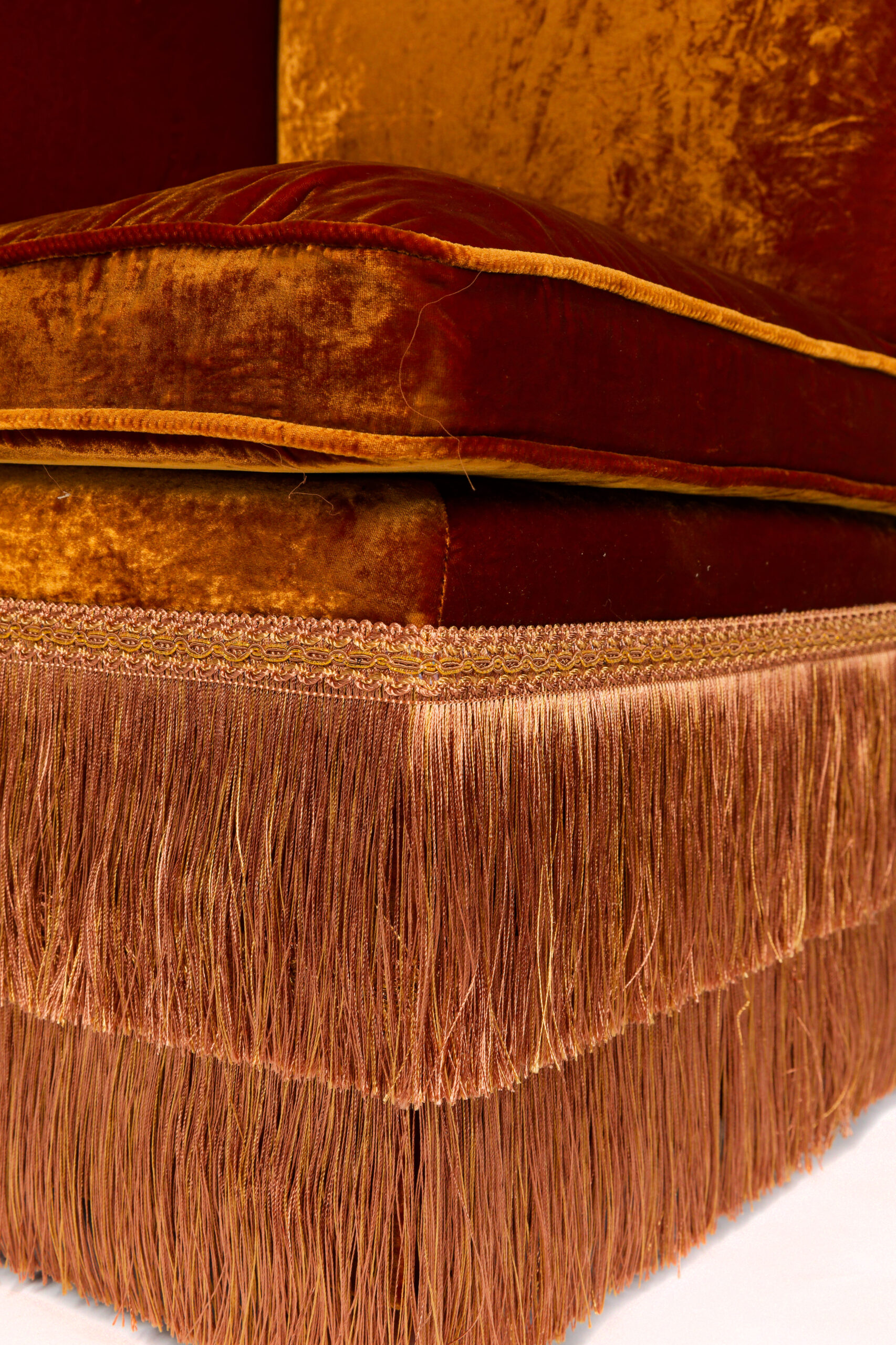 Ref. 2429 - Modular Sofa Ruby - Central - Orange Silk Velvet - Image 3